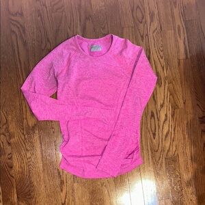 Athleta Pink Long Sleeve Athletic Top